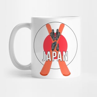 Cool Ski Flag of Japan Mug